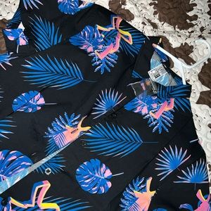 Dutch Bros Hawaiian Button Up